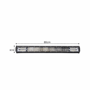 BARRA LED 7D BIVOLT AMBAR STROBO 80CM 96LEDS 432W