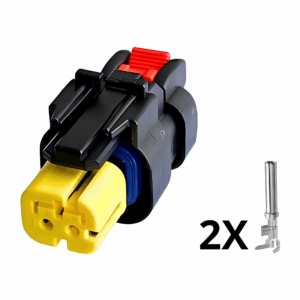KIT CONECTOR 2 VIAS AMARELO TRATORES E MAQUINARIAS AGRÍCOLAS