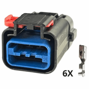 KIT CONECTOR AZUL 6 VIAS FEMEA APEX