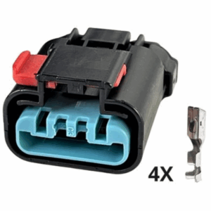 KIT CONECTOR AZUL 4 VIAS FEMEA APEX