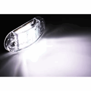 LANTERNA DE PLACA CRISTAL/BRANCA