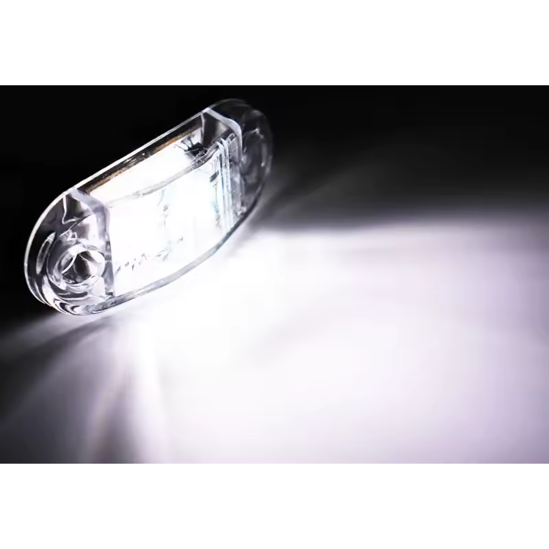 LANTERNA DE PLACA CRISTAL/BRANCA