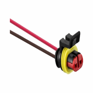 KIT CHICOTE CONECTOR SUPERSEAL FEMEA 2 VIAS COM TERMINAIS E BORRACHA AMP 1.5