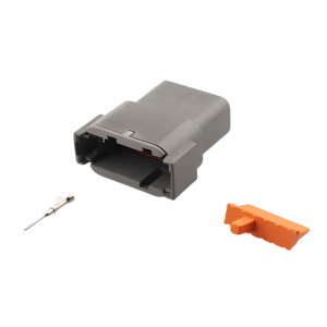 KIT CONECTOR DTM 12 VIAS MACHO COM TERMINAIS