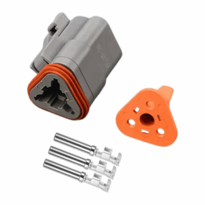 KIT CONECTOR DT 3 VIAS FEMEA COM TERMINAIS DEUTSCH