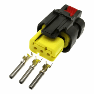 KIT CONECTOR 3 VIAS AMARELO TRATORES E MAQUINARIAS AGRÍCOLAS