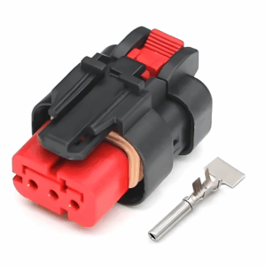 KIT CONECTOR 3 VIAS VERMELHO TRATORES E MAQUINARIAS AGRÍCOLAS