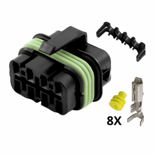 CONECTOR BUSSMANN FEMEA 8 VIAS C/TERMINAIS