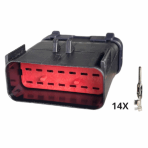 CONECTOR 14 VIAS AZUL MACHO AGRICOLA 54201411 APEX