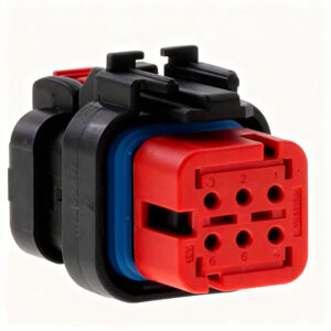 KIT CONECTOR 6 VIAS VERMELHO 57M9786 PARA MAQUINÁRIAS AGRÍCOLA