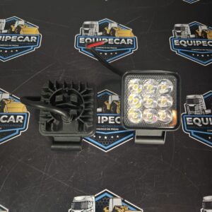 PAR DE FAROL MINI QUADRADO 7.5CM 9 LEDS 12V/24V