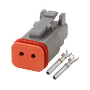 KIT CONECTOR DT 2 VIAS FEMEA COM TERMINAIS DEUTSCH