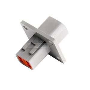 KIT CONECTOR DT COM FLANGE 4 VIAS MACHO COM TERMINAIS DEUTSCH