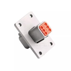 KIT CONECTOR DT COM FLANGE 6 VIAS MACHO COM TERMINAIS DEUTSCH