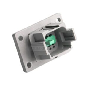 KIT CONECTOR DT COM FLANGE 12 VIAS MACHO COM TERMINAIS DEUTSCH