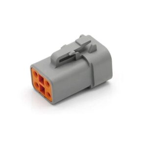 KIT CONECTOR DTP 4 VIAS FEMEA COM TERMINAIS DEUTSCH 12AWG