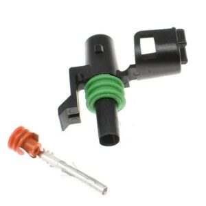 KIT CONECTOR DELPHI FEMEA 1 VIA COM TERMINAIS E BORRACHA