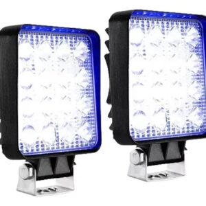 FAROL GROSSO QUADRADO AZUL 48W - BIVOLT