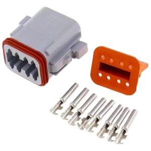 KIT CONECTOR DT 8 VIAS FEMEA COM TERMINAIS DEUTSCH