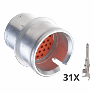 KIT CONECTOR HD34-24-31PT-B019 MACHO C/ TERMINAIS