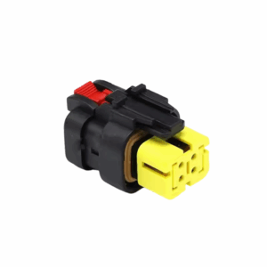 KIT CONECTOR 4 VIAS AMARELO TRATORES E MAQUINARIAS AGRÍCOLAS FEMEA