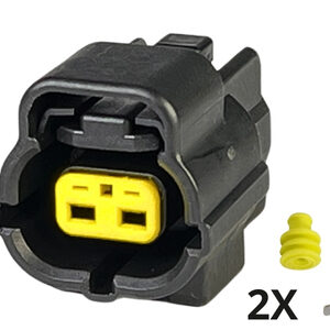 KIT CONECTOR ECONOSEAL 2 VIAS FÊMEA (TRAVA AMARELA)