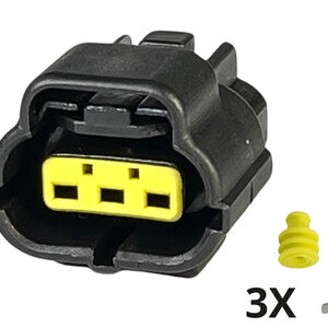 KIT CONECTOR ECONOSEAL 3 VIAS FÊMEA (TRAVA AMARELA)