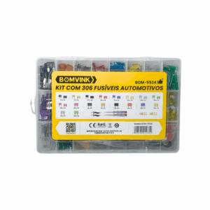 Kit Maleta De Fusíveis 309 Peças BOM5534