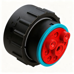 Conector Amphenol Circular Fêmea AHDP06-24-09SR 9 Vias