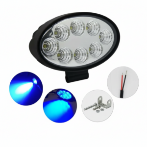 FAROL LED OVAL AZUL 24W BIVOLT