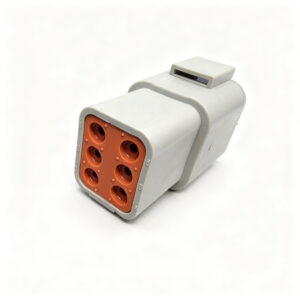KIT CONECTOR DTP 6 VIAS MACHO COM TERMINAIS DEUTSCH 12AWG