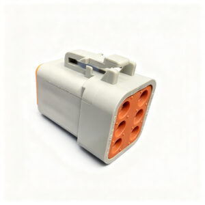 KIT CONECTOR DTP 6 VIAS  FEMEA COM TERMINAIS DEUTSCH 12AWG