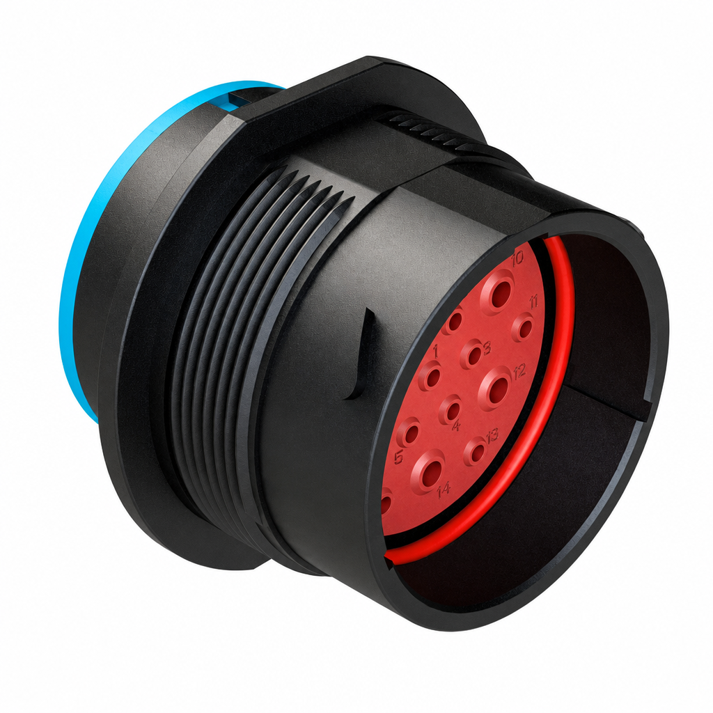 Conector Amphenol Circular AHDP04-24-19PN-SRA - Imagem 2