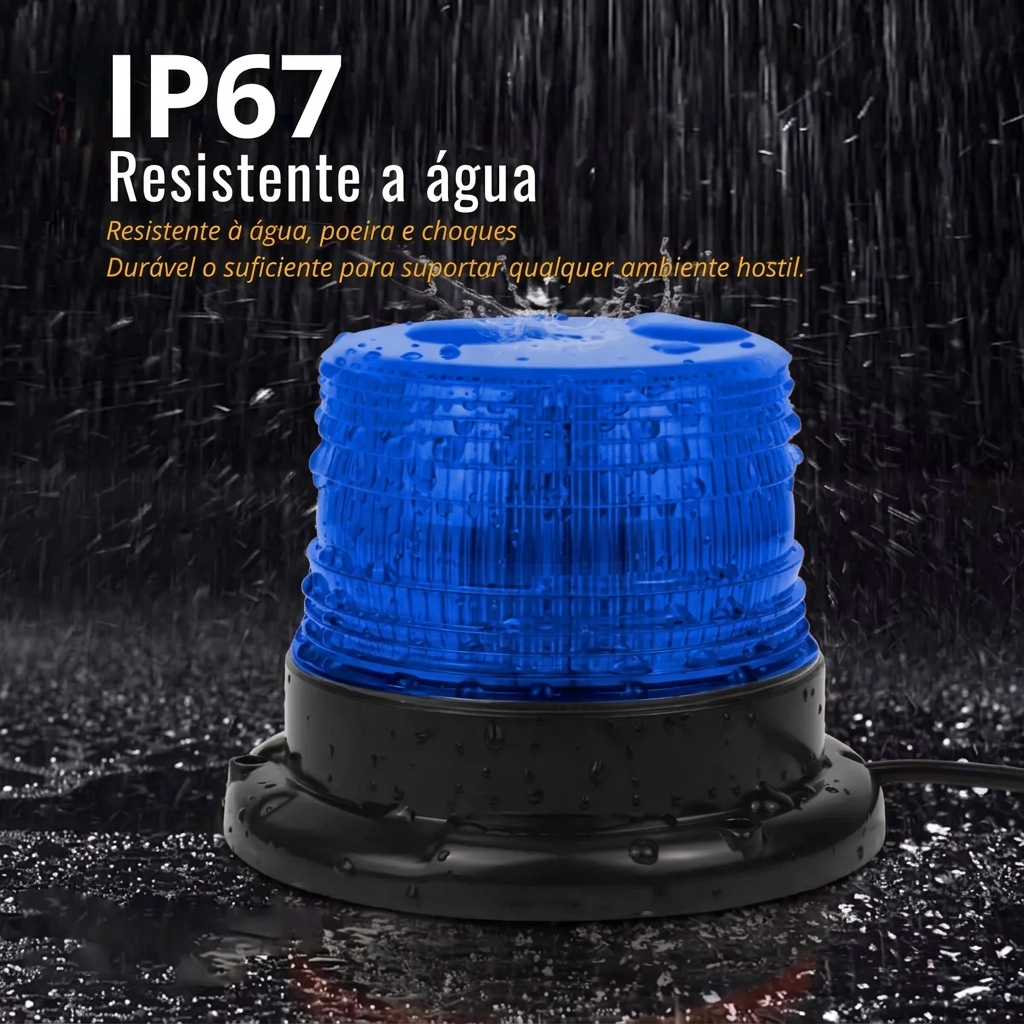 GIROFLEX AZUL BIVOLT COM BASE MAGNÉTICA - Imagem 3